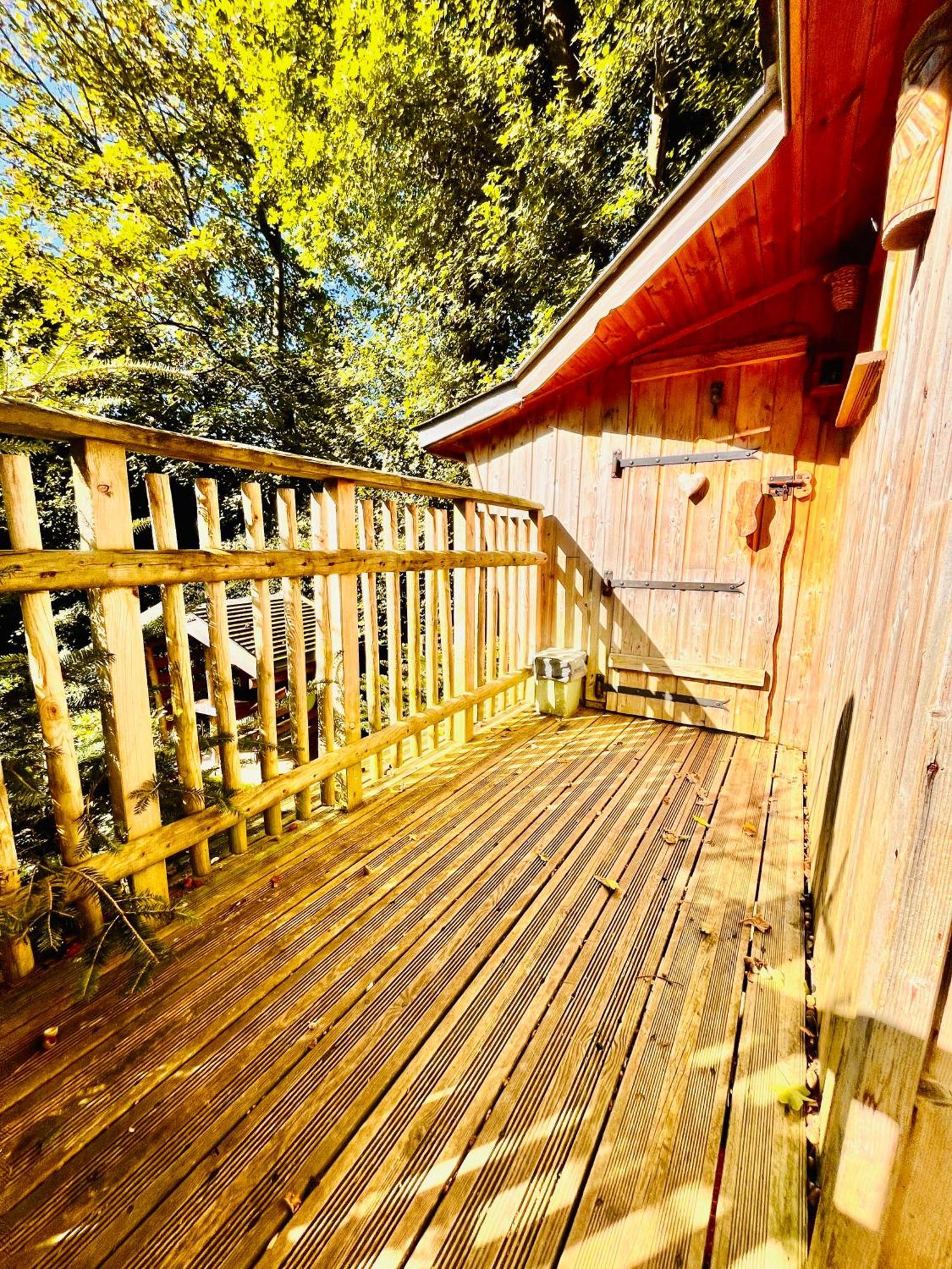 La Cabane Perchee Du Trappeur Écrainville Extérieur photo