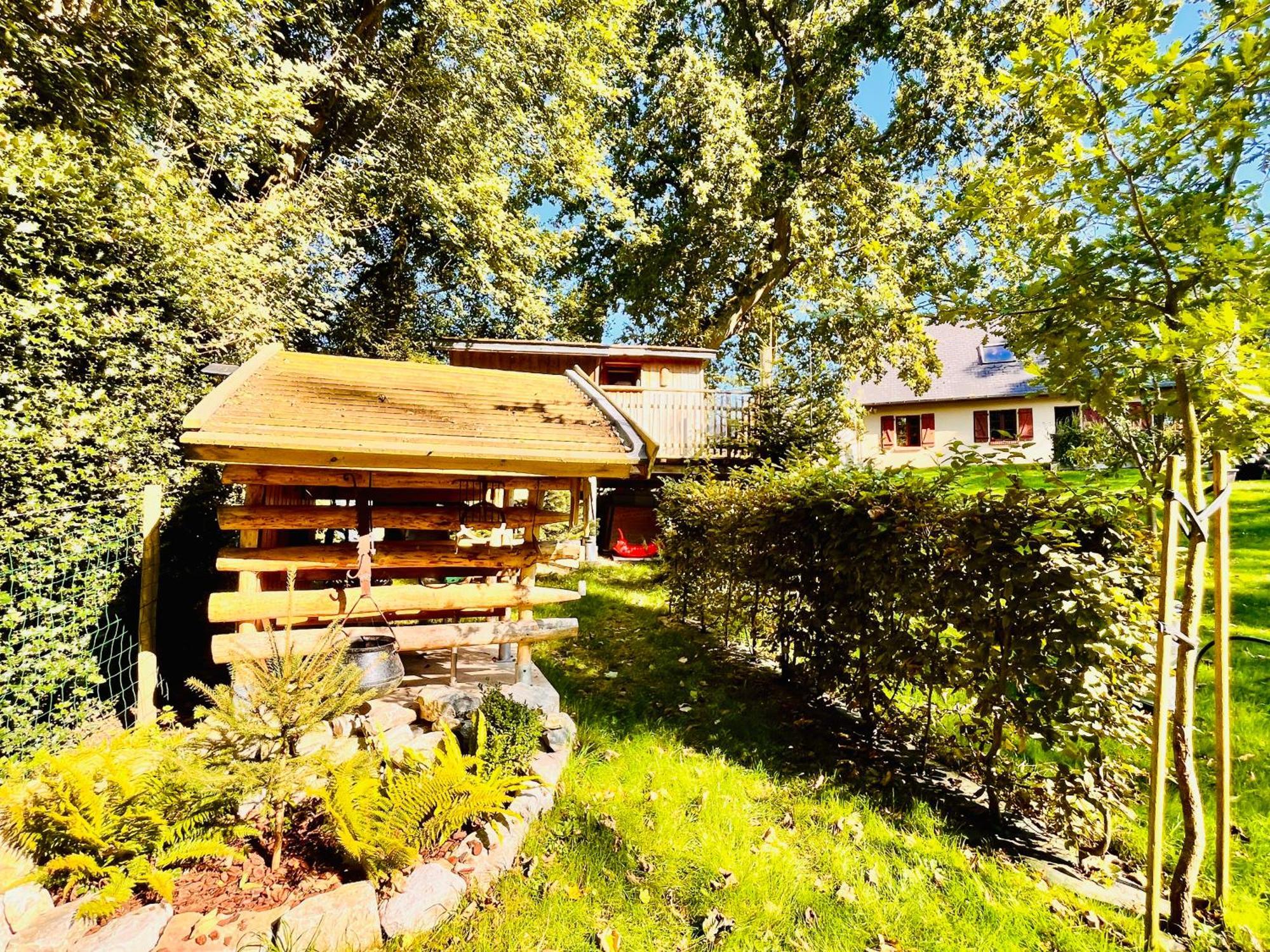 La Cabane Perchee Du Trappeur Écrainville Extérieur photo
