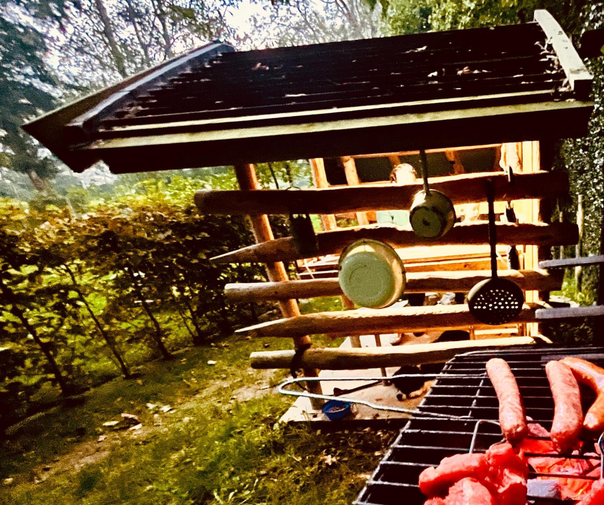 La Cabane Perchee Du Trappeur Écrainville Extérieur photo